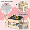 Aoibox  4-in-1 Kids Wooden Activity Desk and Chair Set with Dual-Sided Whiteboard Chalkboard Storage for Learning and Play - 4 of 4