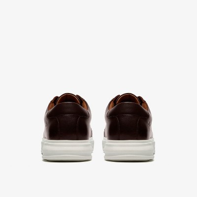 Clarks Mens Goswell Tie Brown Leather Shoes 11 Medium — фото 6
