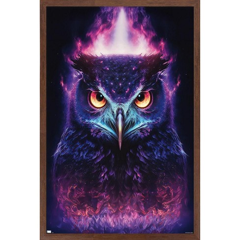 Trends International Wumples - Mystic Owl Framed Wall Poster