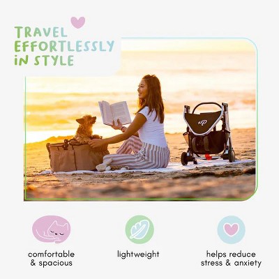 Desert Rose 3-in-1 Pet Stroller with Spacious Interior