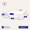 Homz 56 Quart Underbed Secure Latching Clear Plastic Storage Container Bin with Lid and Easy Glide Wheels for Home and Office Organization - 4 of 4