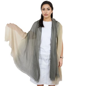 Alilang Lightweight Cotton Linen Scarf Gradient Colors Long Travel Scarf Wrap Shawl for Women 74.8" x 35.4" - 1 of 4