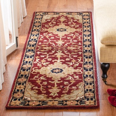 Heritage 2' x 3' Red/Black Hand-Tufted Wool Rug