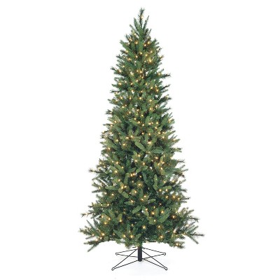 Sullivans Artificial 7'6"H Mixed Lighted Fir Tree, Green