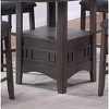 NicBex 42" Round Dining Table Set for 4 Counter Height Extendable Dining Table Storage Base with 4 Chairs for Kitchen - 2 of 4