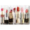 10"x15" My Lipstick Collection Fashion and Glam Unframed Canvas Wall Art in Gold - Oliver Gal: Digital Art, Luxury Decor - 2 of 4