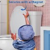 WhizmaxToilet Seat, Slow Soft Close Magnets Down Lock Quick Release, Quick Top Mount Toilet Seat White - 3 of 4