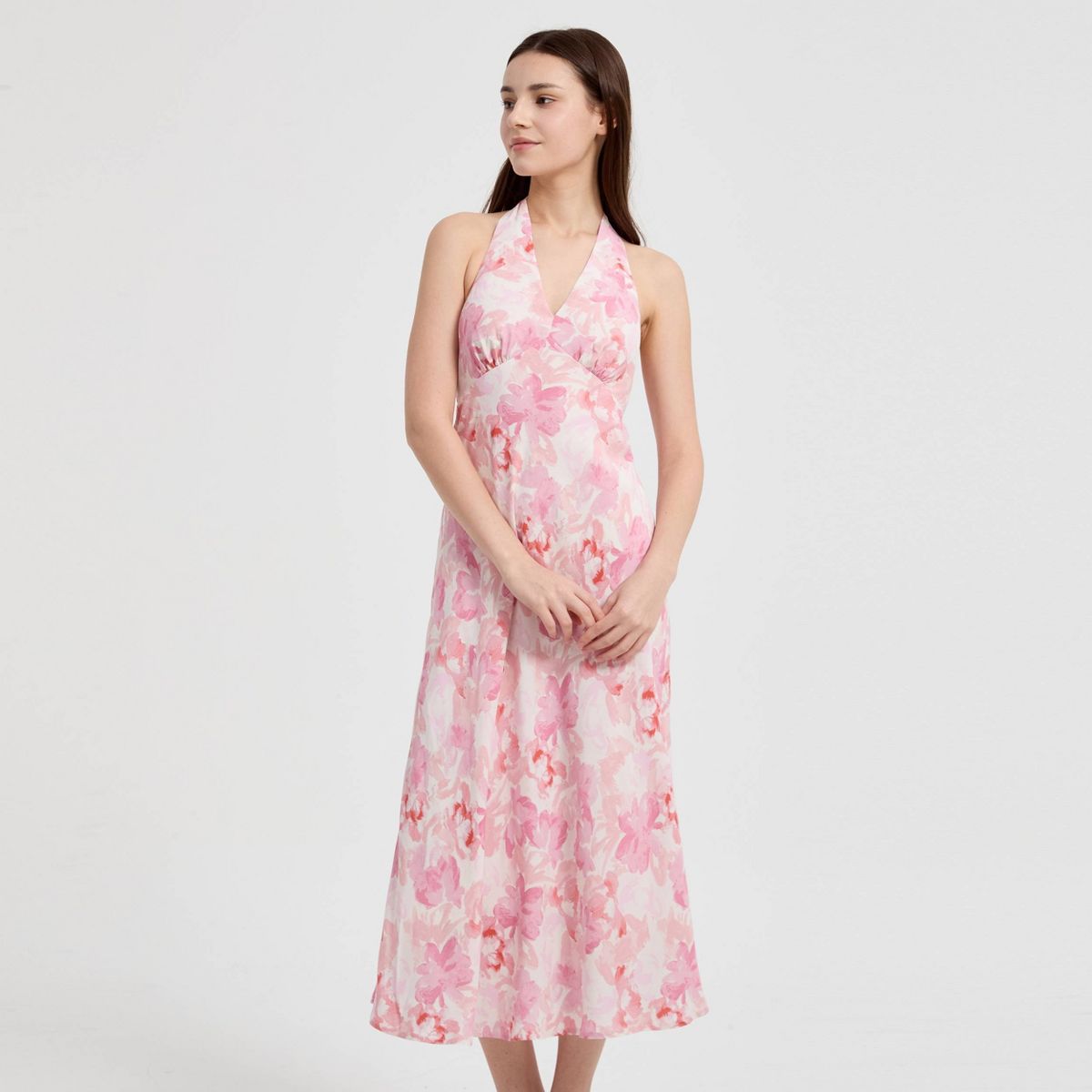 Women's Smocked Midi A-Line Dress - A New Day™ - thumbnail 7