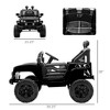 12V Kids Electric Ride-On Off-Road Truck with Remote Control, Music Player & LED Headlights – Black - 3 of 4