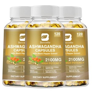 Extra Strength Ashwagandha 2100 mg Supplement - 1 of 4