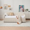Twin Size Upholstered Daybed with Trundle for Bedroom, Living Room, or Guest Room - 2 of 4