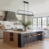 LNC Butterscouch 8-Light 55.1" Modern Linear Oversized Kitchen Island Pendant Lighting,  Matte Black - 4 of 4