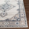 Livabliss St tropez 5'2"x7' Rectangle Woven Indoor Area Rugs Light Gray: Stain-Resistant Polypropylene Medallion Pattern - 2 of 4