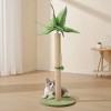 CAVINAS Adorable Palm Tree Cat Scratcher, 33" Tall & Stable Scratching Post with Sisal Rope & Hanging Ball, Fun and Functional Home Decor for Cats - 2 of 4