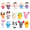 Garvee 16 Pack Soft Plush Finger Puppets Set -Family Members Velvet Cute Toys - 2 of 4