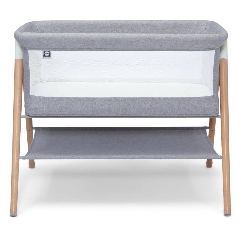Simmons Kids&#39; Koi Beechwood By the Bed Bassinet - Dove Gray, 6 of 15