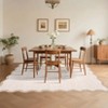 Scalloped Edge Area Rugs for Living Room Bedroom Modern Washable Rug Soft Non Slip Low Pile Accent Carpet - 3 of 4