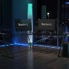 BlackArc Legion 9Ine Gaming Desk Clear/Black: 79.5" Tempered Glass, No-Tool Assembly, 1-Year Warranty - 3 of 4