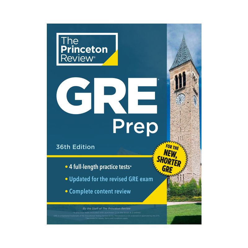 Princeton Review GRE Prep, 36th Edition - (Graduate School Test Preparation) by  The Princeton Review (Paperback), 1 of 2