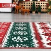 TackView Christmas Area Rug, Washable Indoor Rug Floor Covers Xmas Boho Accent Rug Farmhouse Carpet for Living Room Bedroom - 3 of 4