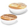 vidaXL Coffee Table Bowl-shaped End Table with Steel Base Solid Wood Reclaimed - 2 of 4