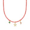 Ross-Simons 3.5-4mm Pink Coral Bead Charm-Compatible Toggle Necklace in 18kt Gold Over Sterling - 3 of 4