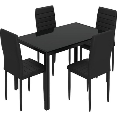 SUGIFT 5-Piece Dining Table Set for One Dining Table and 4 Chairs