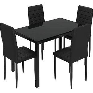 SUGIFT 5-Piece Dining Table Set for One Dining Table and 4 Chairs - 1 of 4