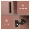 ELECWISH 28 Inch Bathroom Vanity, Pink Corner Bathroom Vanity with Open Shelves, Floating Bathroom Vanity for Small Space, Wall Mounted Bathroom Vanity Without Sink or Mirror - 3 of 4