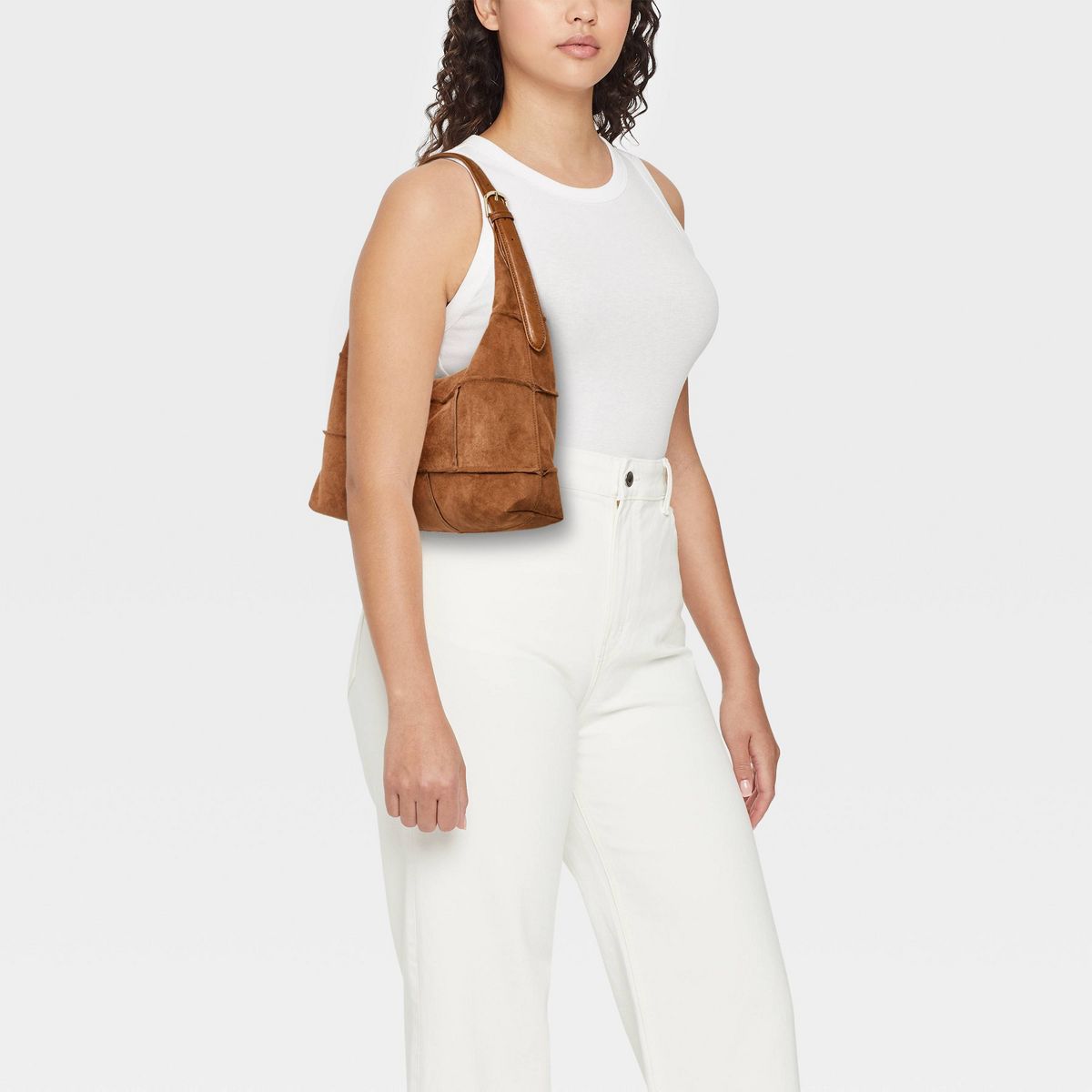 Faux Suede Slouch Shopper Tote Bag - Universal Thread™ - thumbnail 8