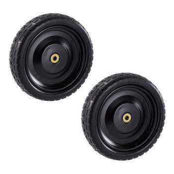 LotFancy 10 in Tire, 4.10/3.50-4 Solid Tyre Wheels Wear-Resistant  Corrosion-Resistant for Hand Truck Gorilla Cart Garden Wagon Trolley Dolly  Replacement Tire, 2 Pack 