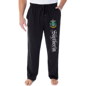 Harry Potter Men's Hogwarts Castle School House Crest Pajama Pants - 5 Styles - 1 of 3