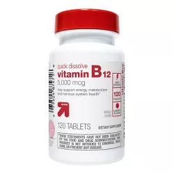 Vitamin B12 5000mcg Quick Dissolve Tablets - Cherry Flavor - 120ct - up & up™