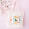 City Creek Prints Nurse Stacked Wavy Colorful Canvas Tote Bag - 2 of 2