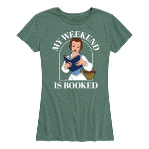 Women's - Disney Princess - Belle My Weekend Is Booked Short Sleeve Graphic T-Shirt - 1 of 4