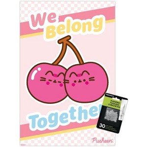 Trends International Pusheen: Fruits - Cherry We Belong Together Unframed Wall Poster Prints - 1 of 4