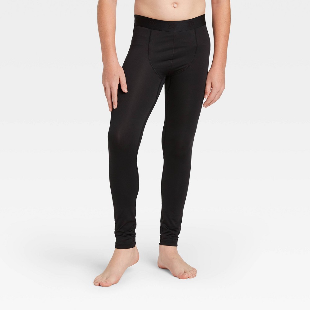 Boys' Fitted Performance Tights - All in Motion Black XXL was $18.0 now $9.0 (50.0% off)
