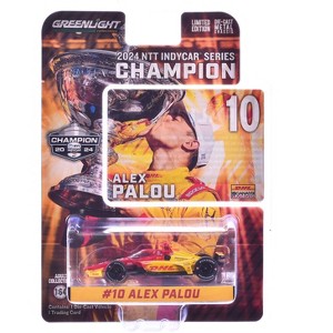 Dallara IndyCar #10 Alex Palou "DHL" Chip Ganassi Racing "NTT IndyCar Champion" (2024) 1/64 Diecast Model Car by Greenlight - 1 of 1