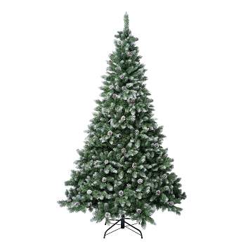 National Tree Company First Traditions Unlit Snowy Oakley Hills Artificial Christmas Tree with Pinecones