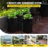 VEVOR DWC Hydroponic System, 5 Gallon 4 Buckets, Deep Water Culture Growing Bucket, Hydroponics Grow Kit with Pump, Black - 3 of 4