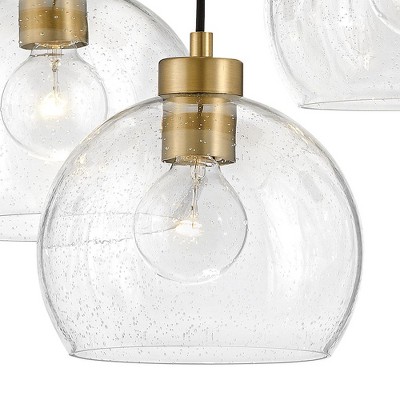 Lark Rumi 40" Lacquered Brass Modern 7-Light Pendant