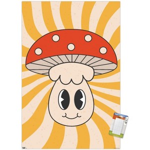 Trends International Smile Face - Mushroom Unframed Wall Poster Prints - 1 of 4