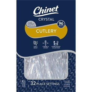 Chinet Crystal Cutlery - 96ct - 1 of 4