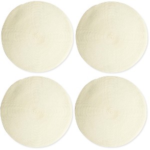 TAG Round Woven Placemat S/4 Ivory - 1 of 4