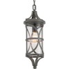 Progress Lighting Morrison 1-Light Outdoor Hanging Lantern in Antique Bronze with Clear Glass Shade - 4 of 4