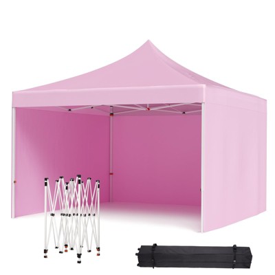 Pop Up Canopy Tent, Commercial Instant Shade Canopy Removable Sidewalls and Roller Bag, Outdoor Portable Shelter for Events, Parties, Camping