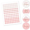 Big Dot of Happiness 16th Pink Rose Gold Birthday - Happy Birthday Party Round Candy Sticker Favors - Labels Fits Chocolate Candy (1 sheet of 108) - 2 of 4