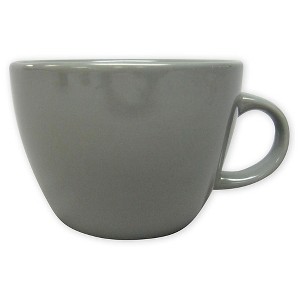 16oz Stoneware Coupe Coffee Mug Gray - Threshold™: Modern Microwave & Dishwasher-Safe Drinkware, Cadmium-Free - 1 of 2