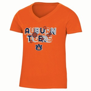 NCAA Auburn Tigers Girls' V-Neck T-Shirt - 1 of 3