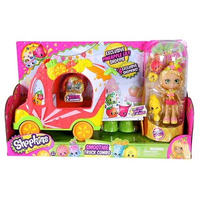 Shopkins Groovy Smoothie Juice Truck with Pineapple Lily Shoppies